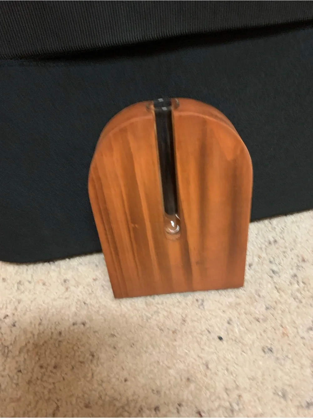 Wooden propagation stand w/ tube in center with White Seagull Design - Brown